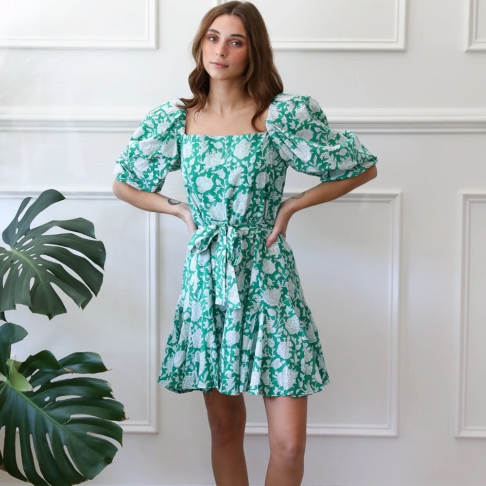 Mille Anais Dress in Green Zinnia Size Large